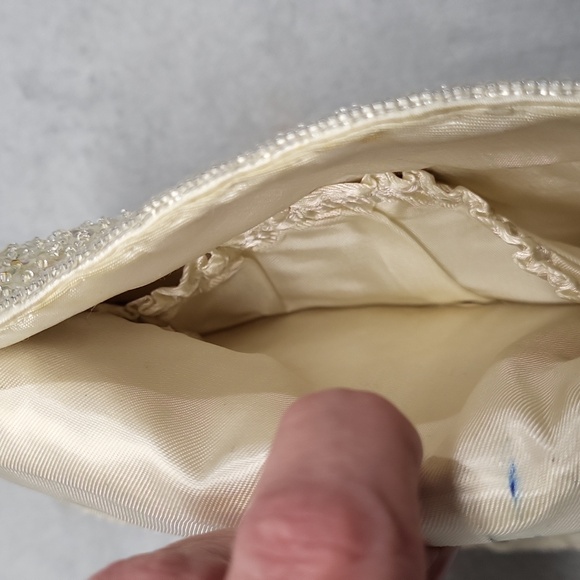 Gorgeous Vintage Beaded Sequined Formal Clutch Purse - Picture 15 of 16